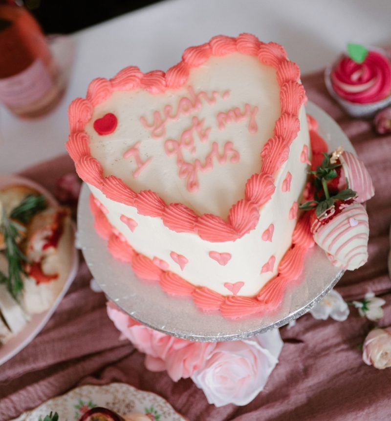 Valentines Heart Cake