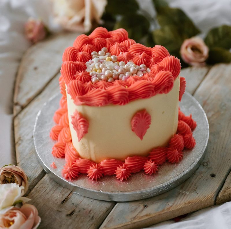 Valentines Heart Cake