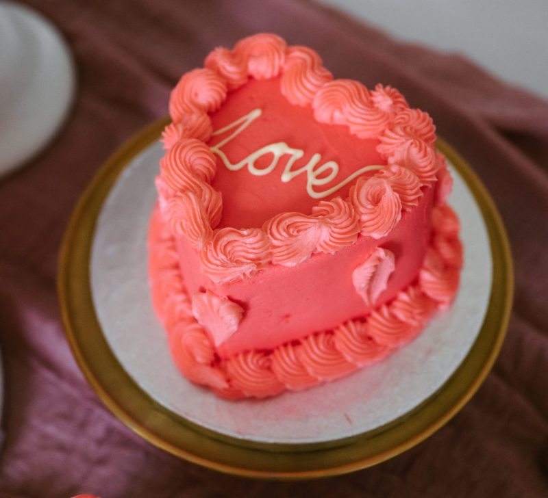 Valentines Heart Cake